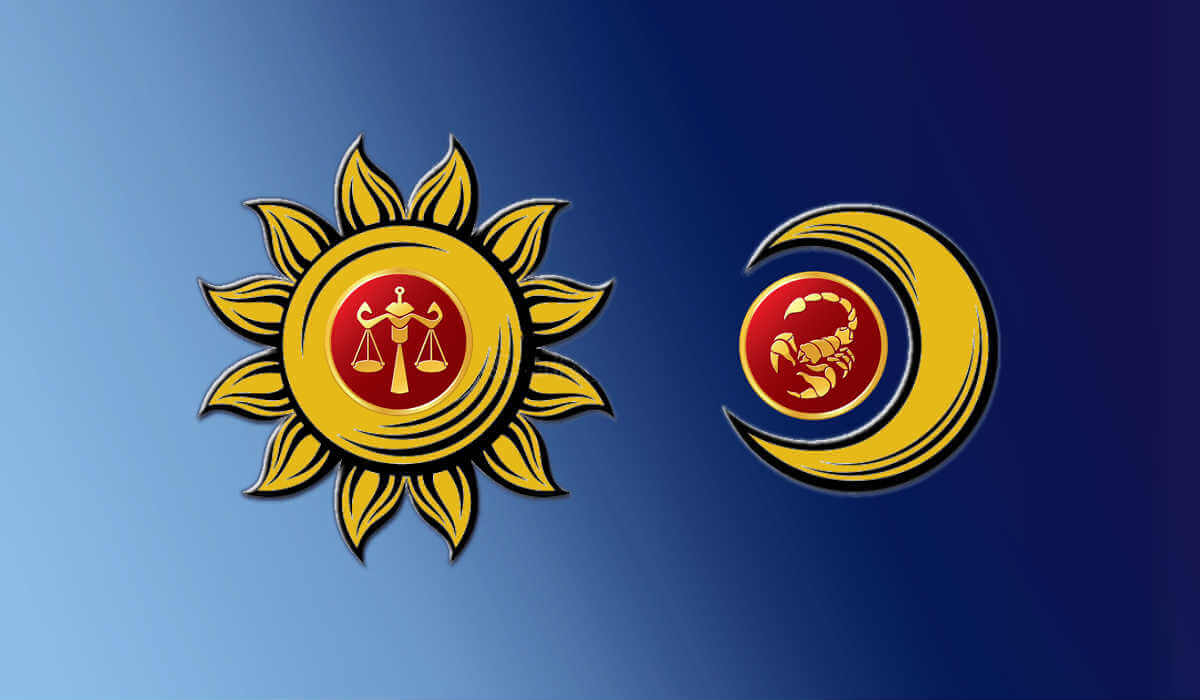 sole bilancia e la luna in scorpione